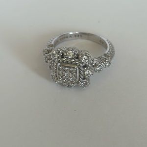 Judith Ripka Sterling Silver Diamonique Gemstone Ring